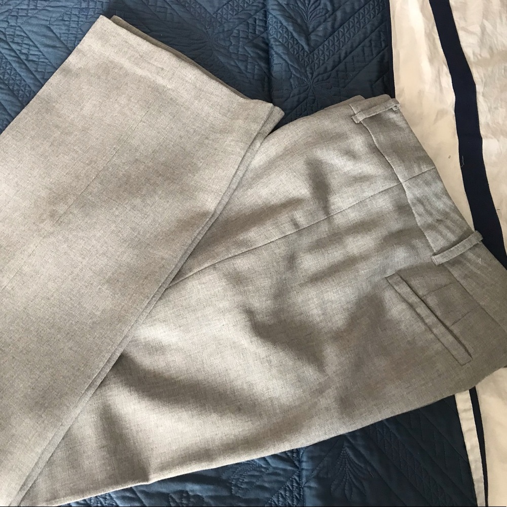 Ann Taylor Loft light grey dress pants; size 8